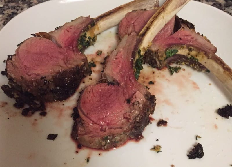 Rack of lamb in herb crust