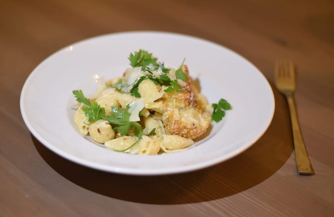 lemon cauliflower pasta