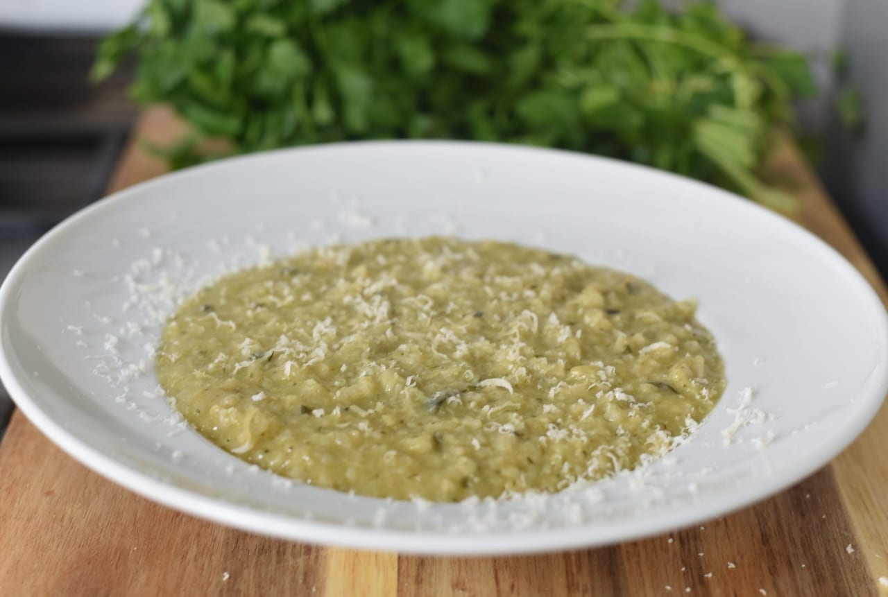 artichoke and zucchini risotto